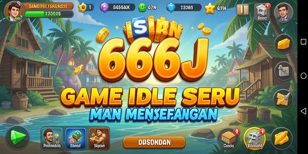 Screenshot utama 666J menampilkan gameplay Idle yang menarik.