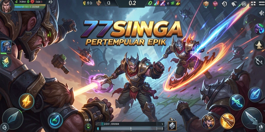 Gameplay seru dalam 77SINGA dengan pertarungan strategis.