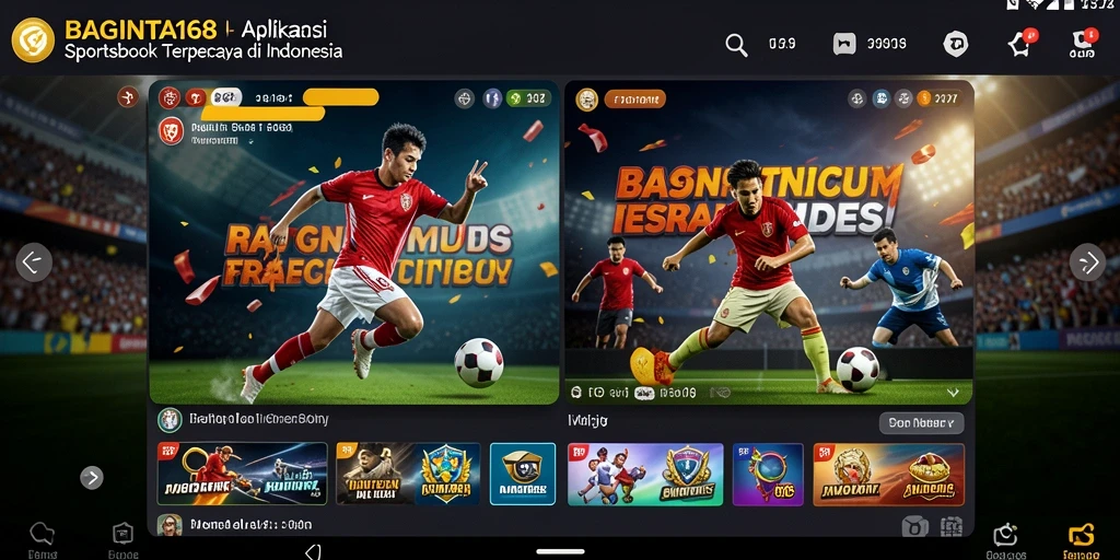 Tampilan gameplay yang menarik dari BAGINTA168 untuk taruhan olahraga.