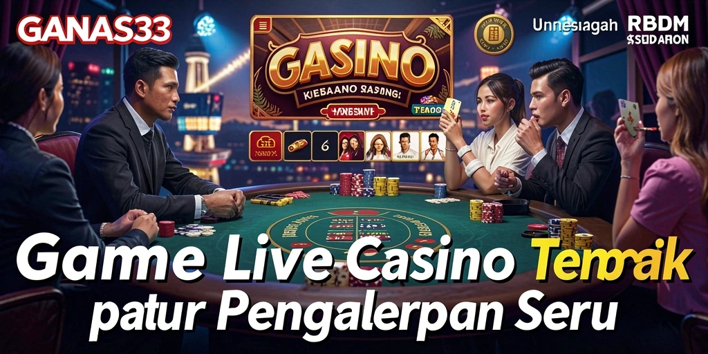 Tampilan menarik dalam permainan Live Casino GANAS33