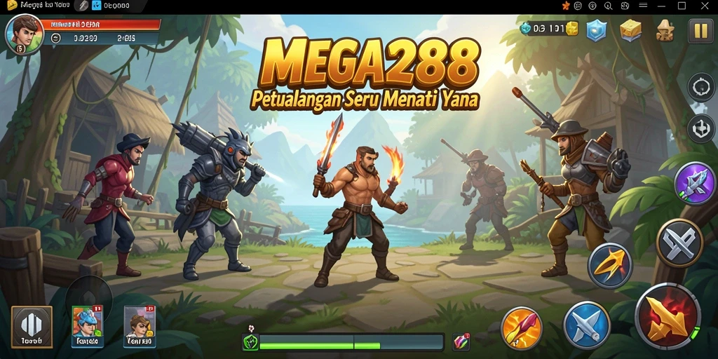 Screenshot gameplay MEGA288 menampilkan petualangan seru yang mendebarkan.