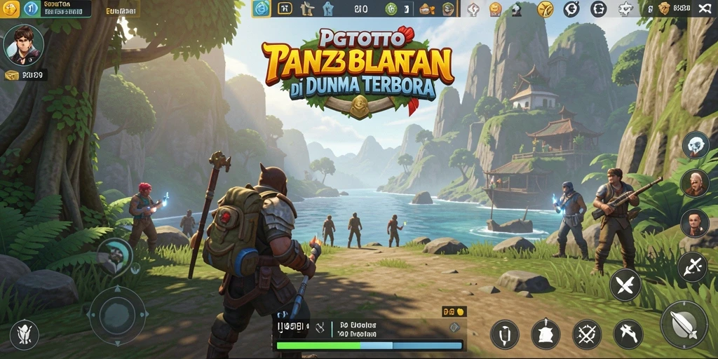 Screenshot PGTOTO menampilkan keindahan dunia Open World yang luas.