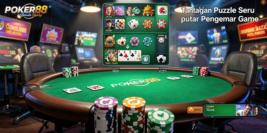 Screenshot POKER88 menampilkan gameplay Puzzle yang menarik.