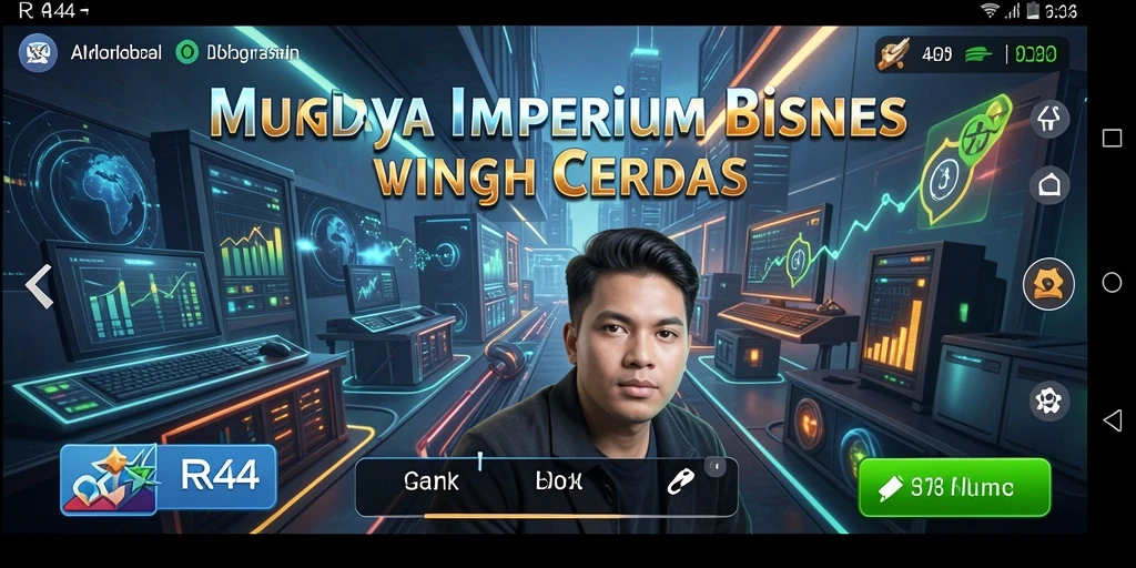 Screenshot gameplay RR44 menampilkan keseruan membangun bisnis.