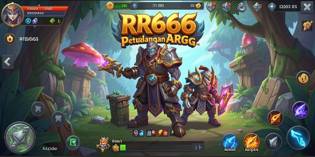 Screenshot gameplay ARPG RR666 yang penuh aksi dan petualangan.