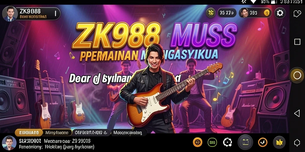 Gameplay interaktif ZK988 yang menghadirkan pengalaman musik menyenangkan.